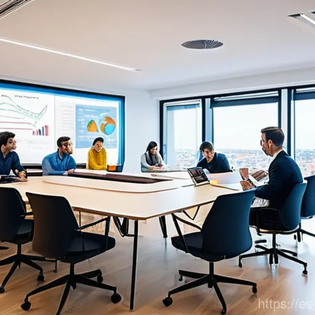 무역경쟁력강화방안 - **Digital Innovation Hub in a Spanish City**
A vibrant and modern co-working space bathed in abu...